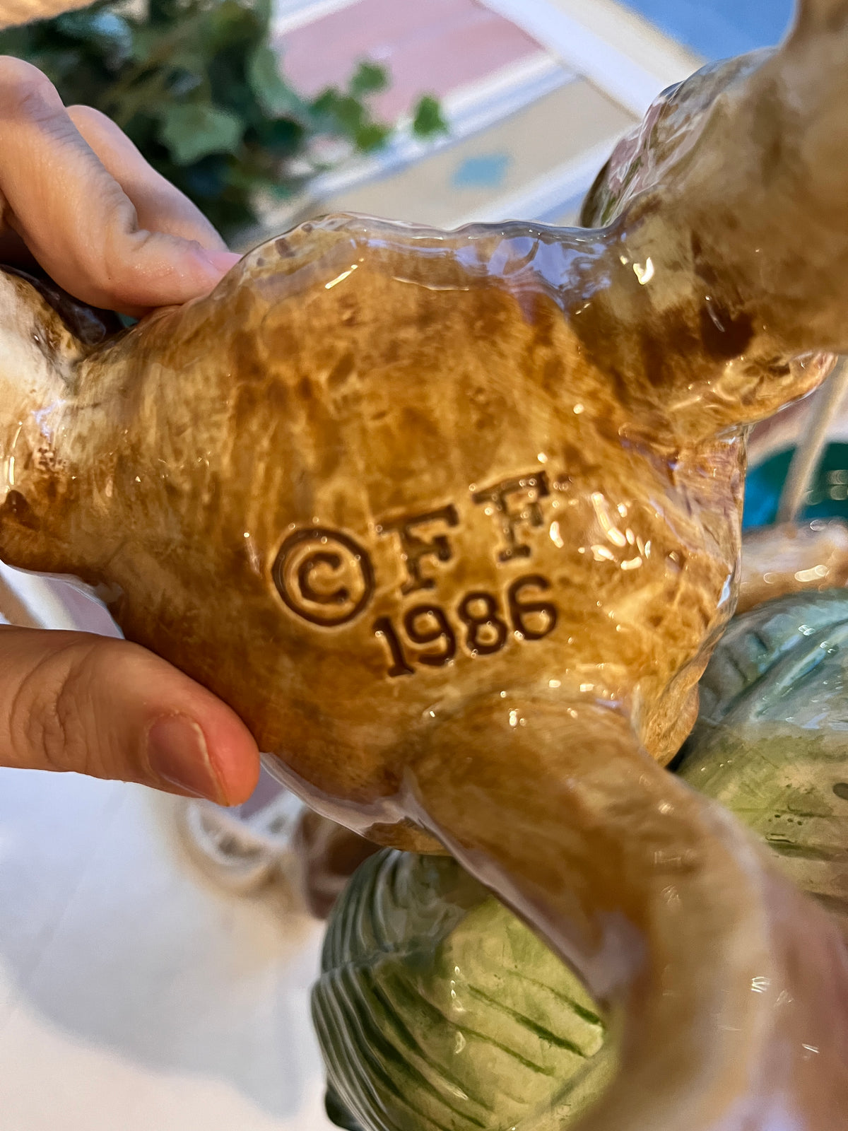 Rare Vintage Fitz & Floyd Hanging Monkey Planter