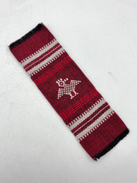 Vintage Handwoven Cocktail Napkins - Burgundy