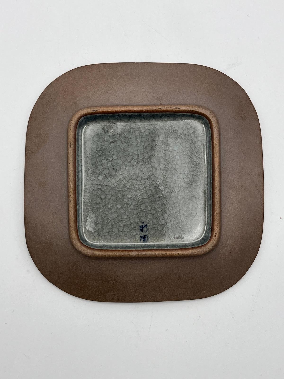 Vintage Japanese Stoneware and Glass Sushi Plates