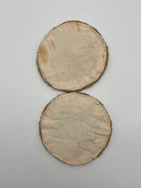 Vintaged Handmade Hooked Yarn Trivets - 2pc Set