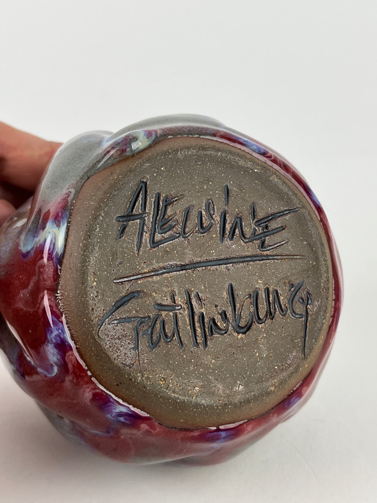 Studio Pottery Oil Lamp