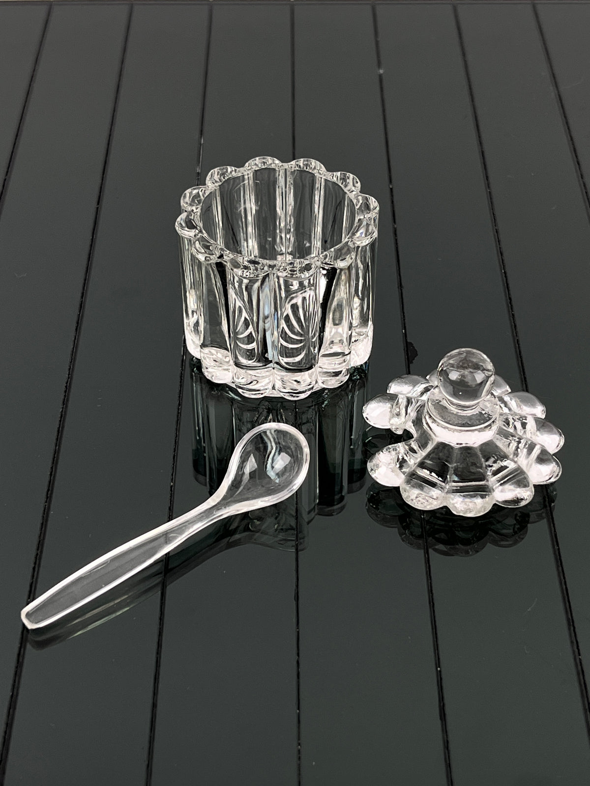 Vintage Glass Salt Cellar