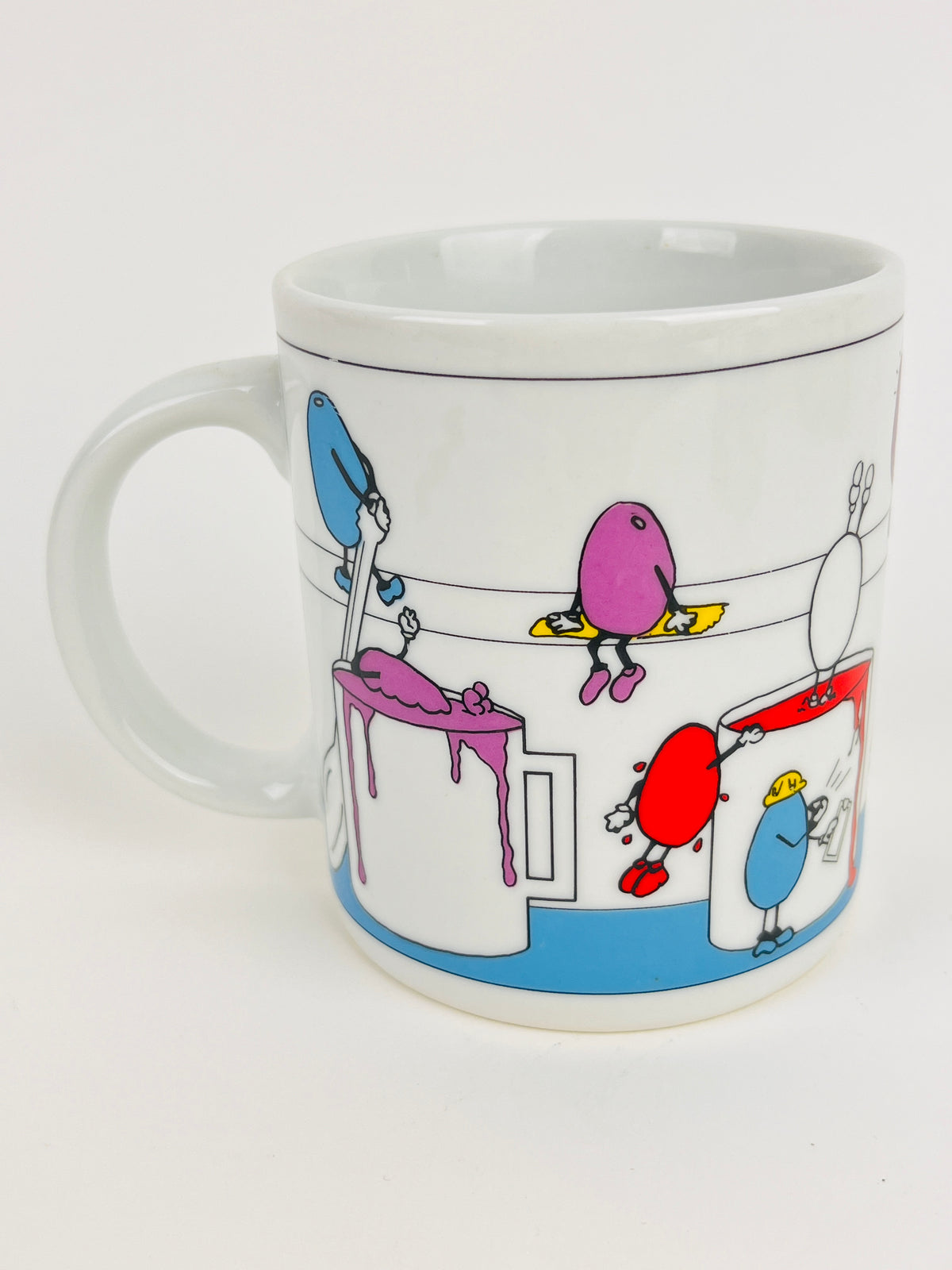 80s Vintage Painted Eggs Mug