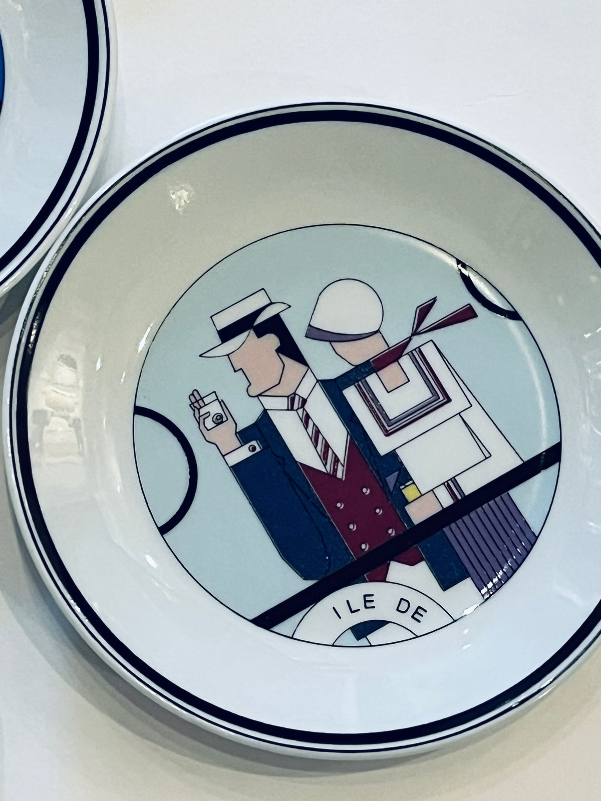 Postmodern Porcelain Canapé Plates - 5pc