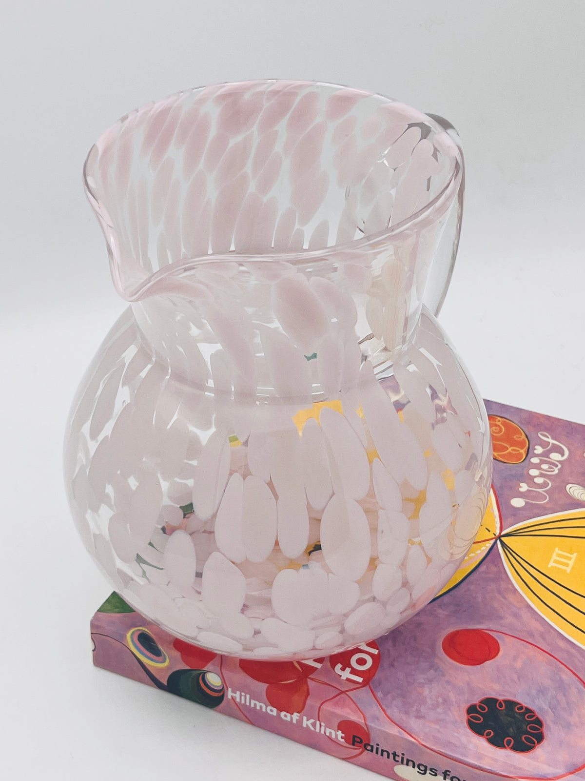 Vintage Pale Pink Splatter Pitcher