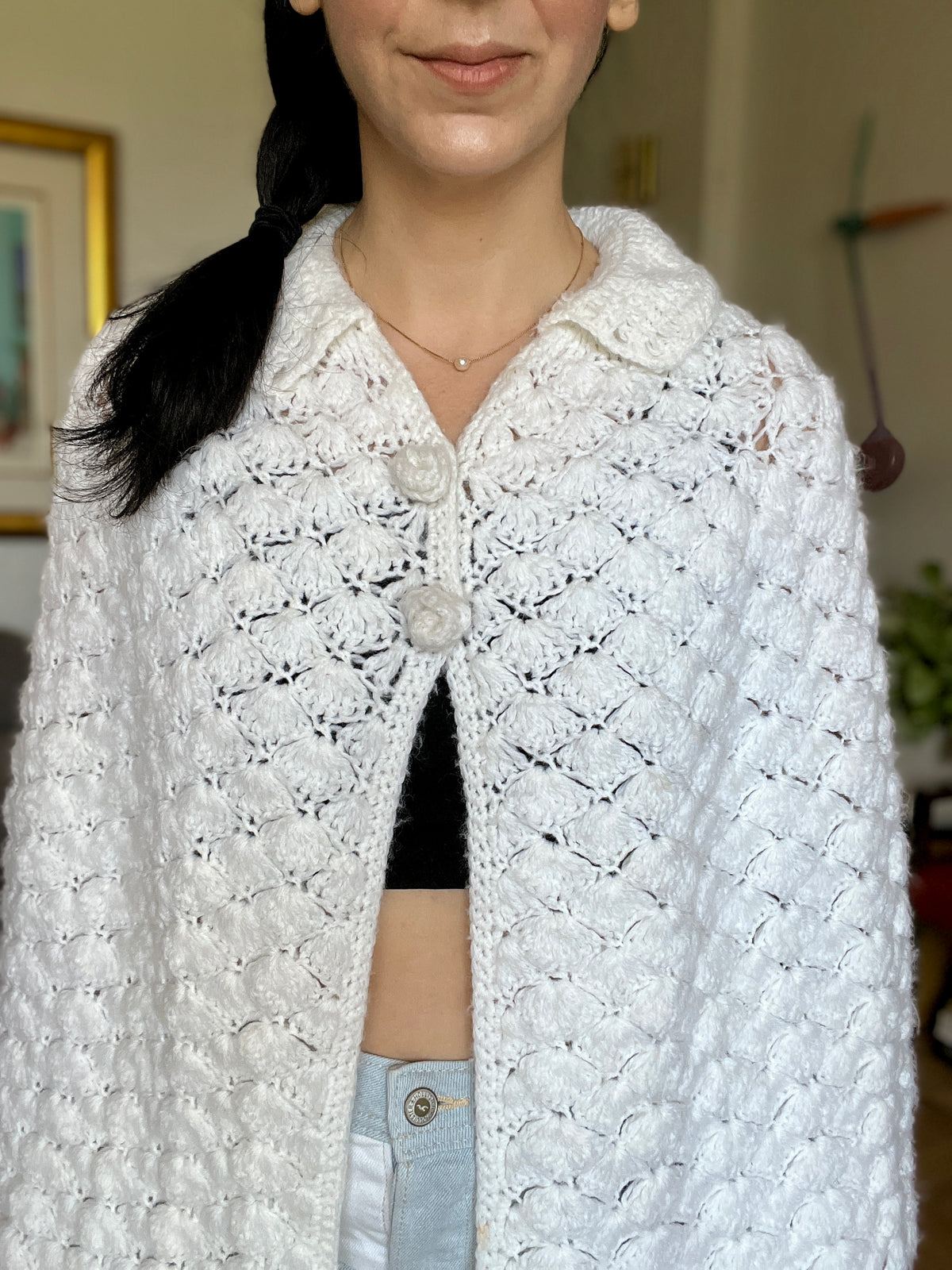 Vintage Woven Cape