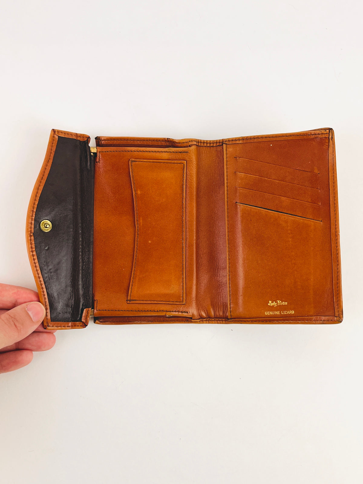 Vintage Leather & Lizard Skin Wallet