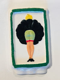 Vintage 1940s Burlesque Ceramic Ashtray