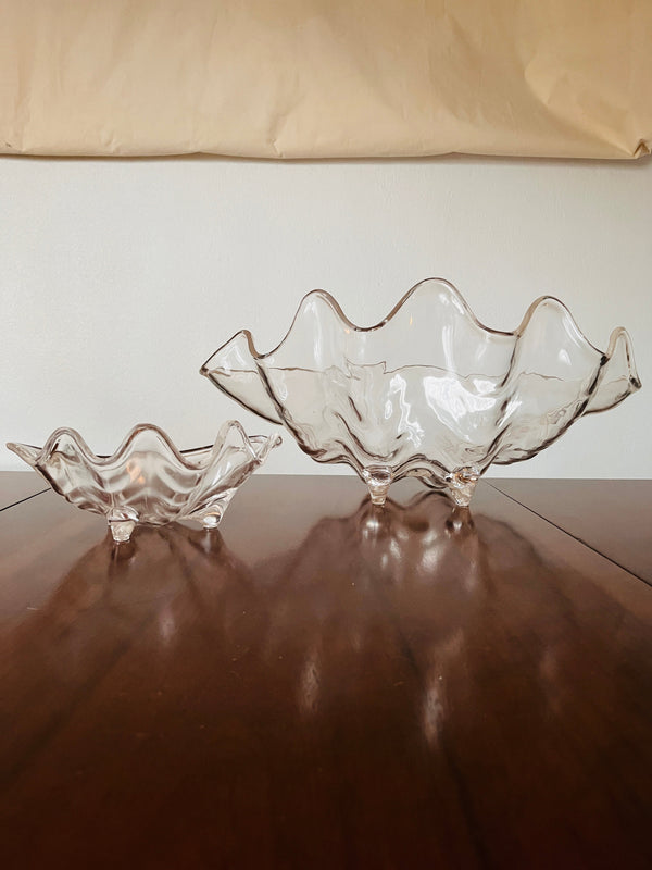 Vintage Lucite Shell Salad Set