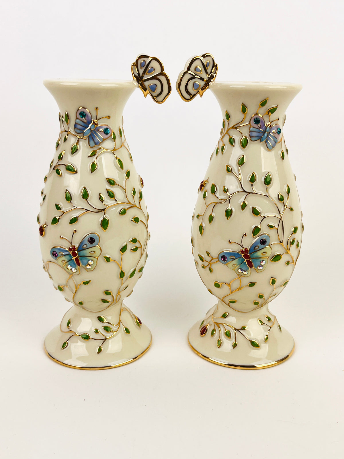 Vintage Lenox Teapot, Candle Holder, Salt & Pepper Set