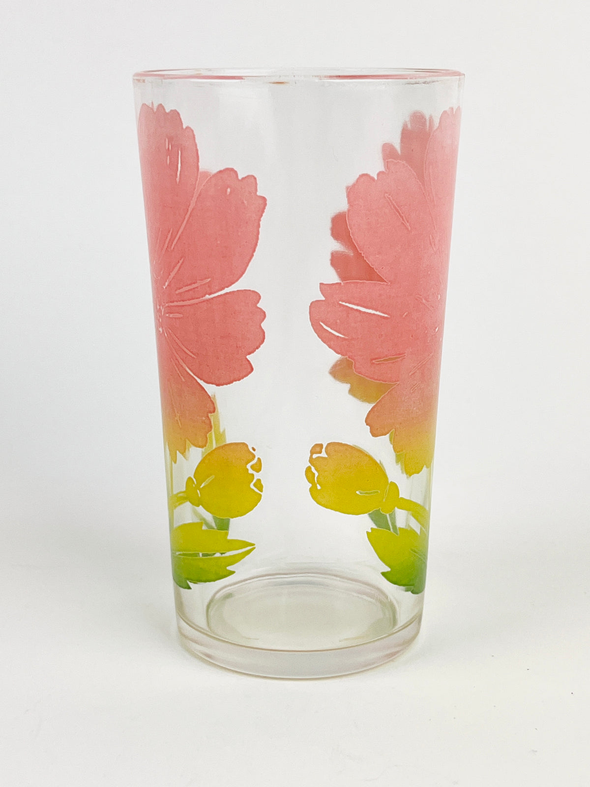 Vintage Pink Flower Glasses
