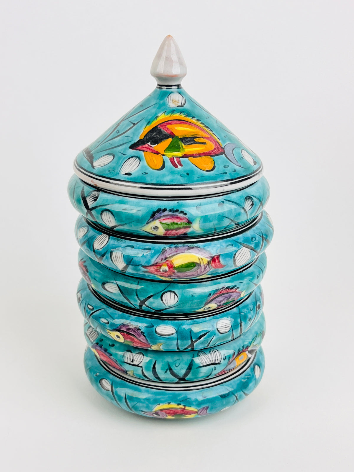 Vintage Stacking Canisters by Ikaros Pottery