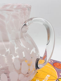 Vintage Pale Pink Splatter Pitcher