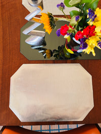 Vintage Silver Vinyl Placemats