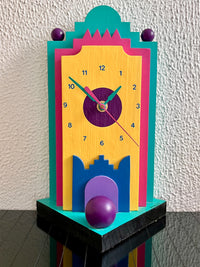 Vintage Postmodern / Memphis Style Clock