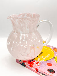 Vintage Pale Pink Splatter Pitcher