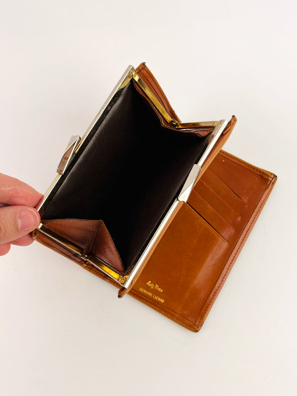 Vintage Leather & Lizard Skin Wallet