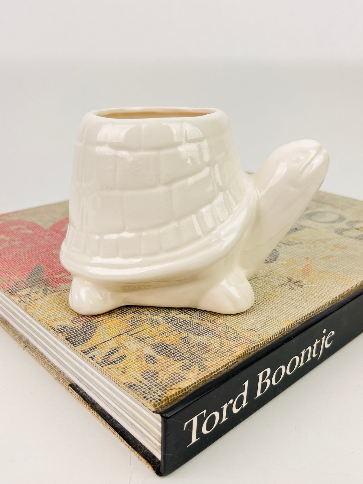 Vintage Ceramic Turtle Planter