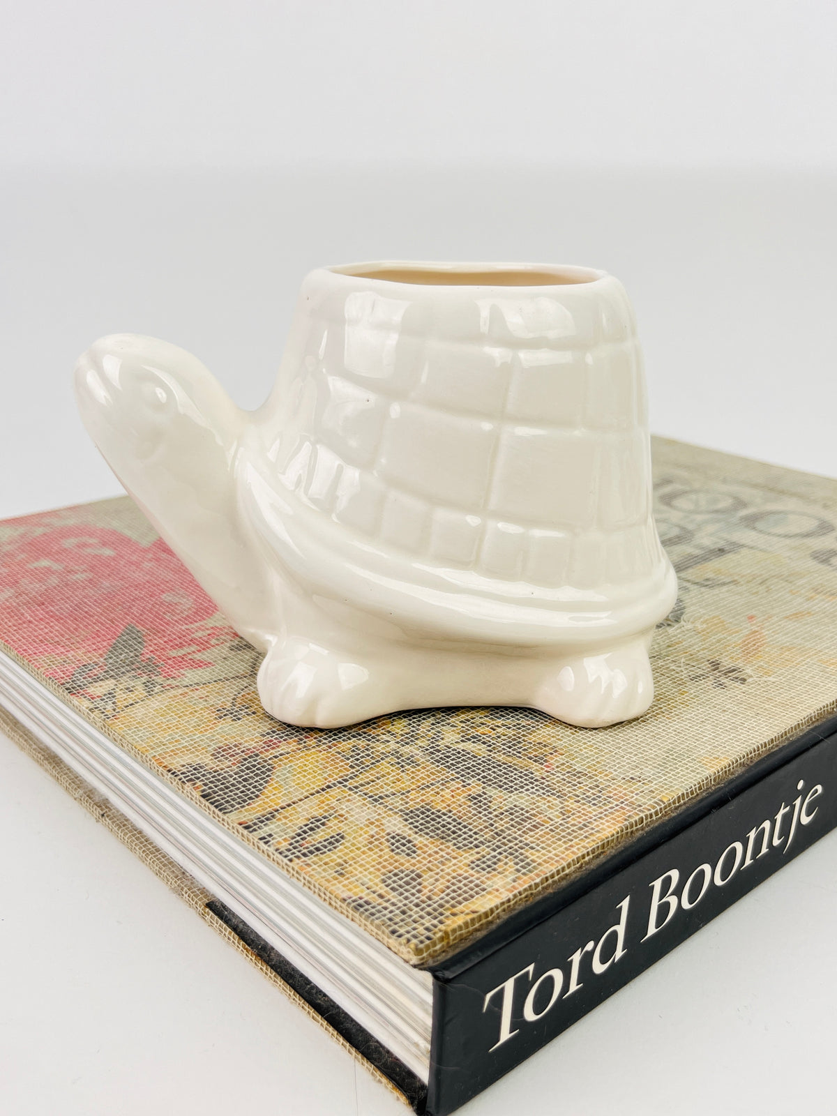 Vintage Ceramic Turtle Planter