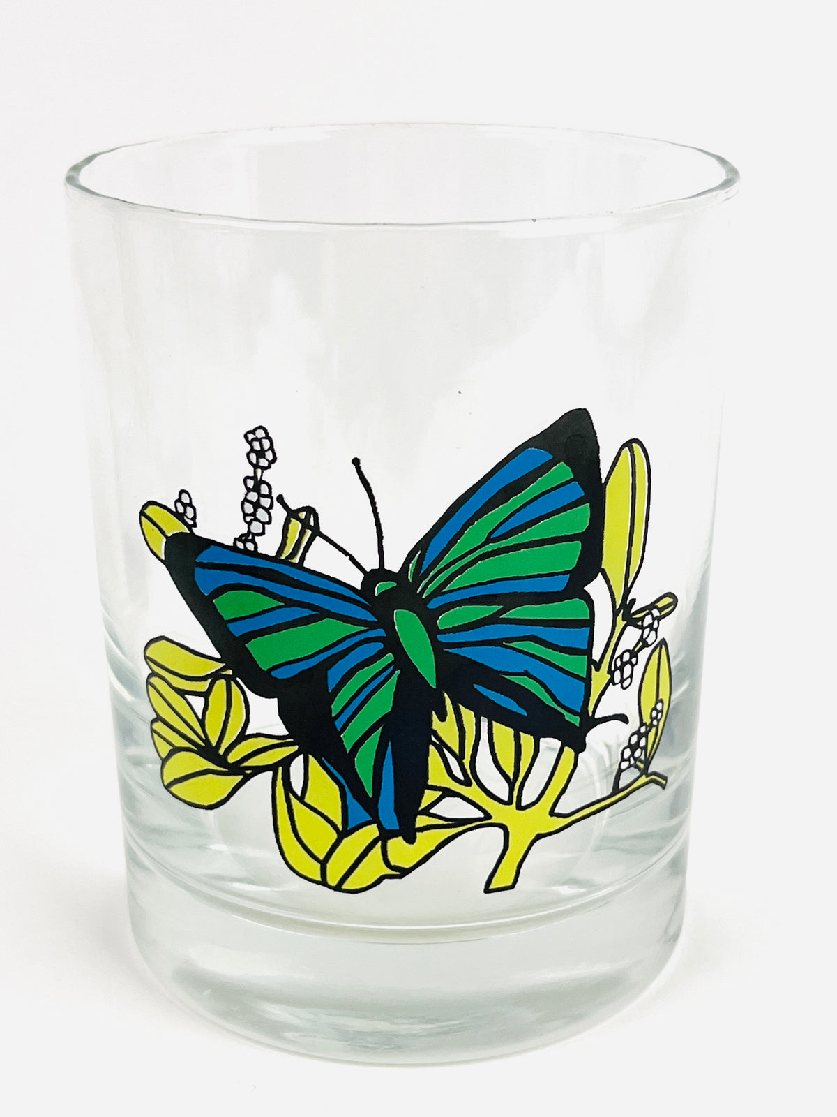 Vintage Butterfly Rocks Glasses