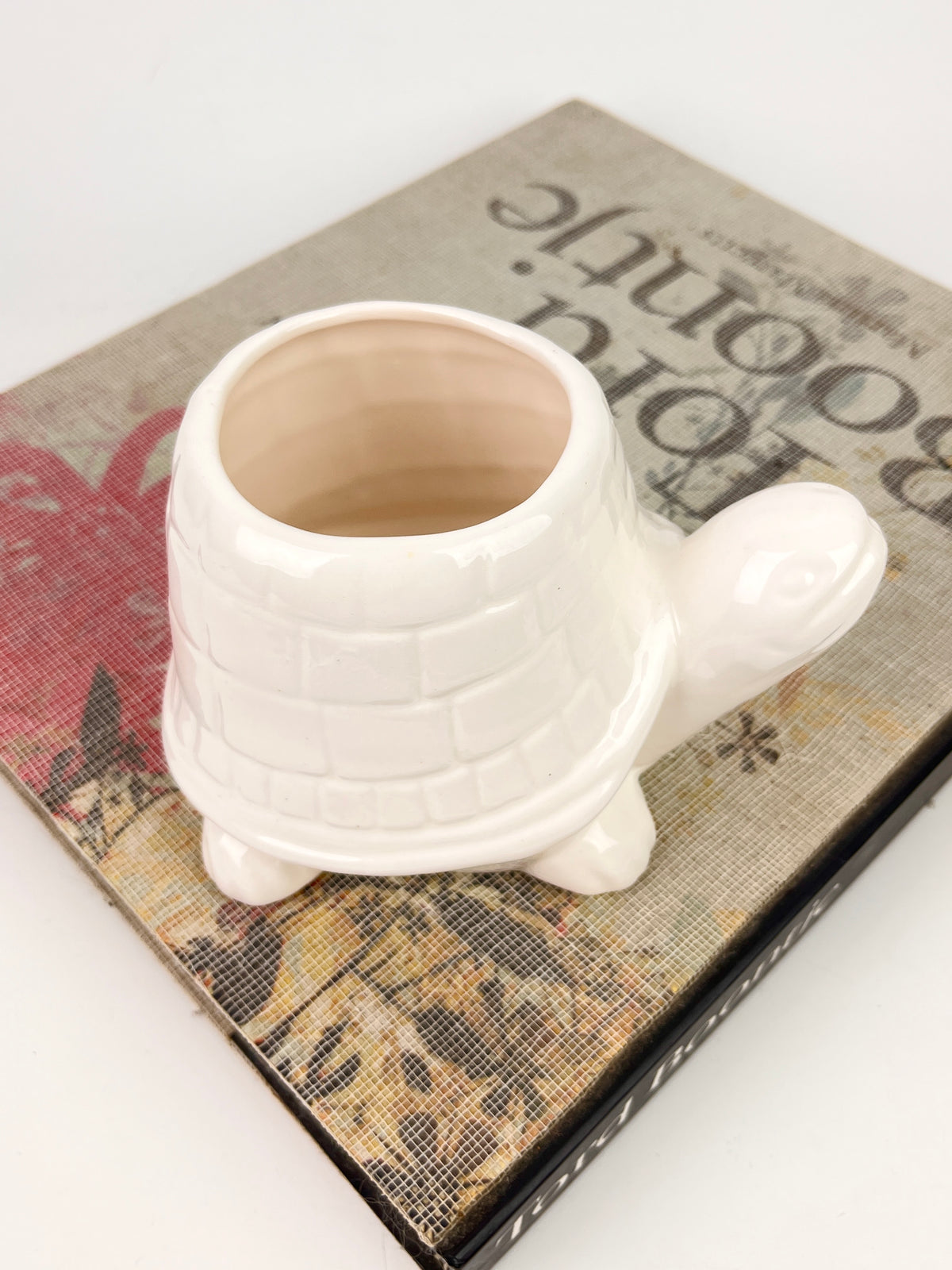 Vintage Ceramic Turtle Planter