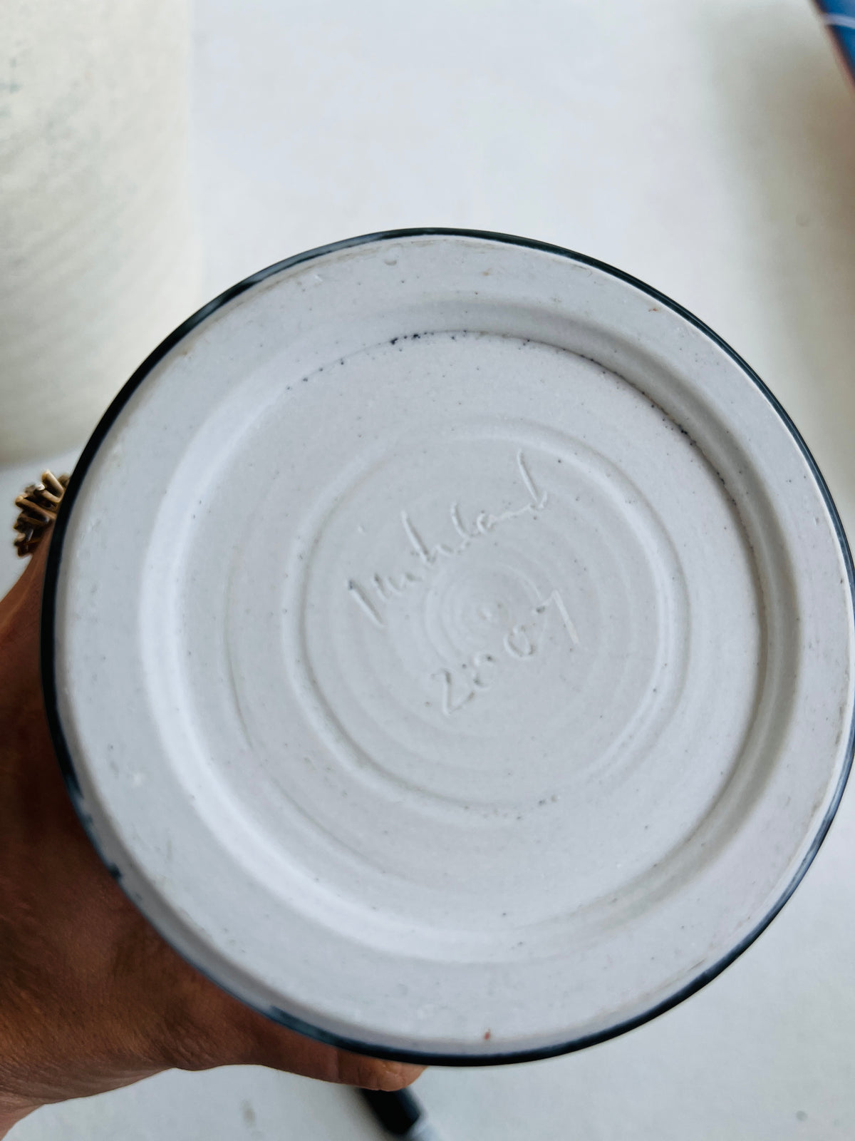 Vintage Figurative Porcelain Vase