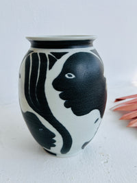 Vintage Figurative Porcelain Vase