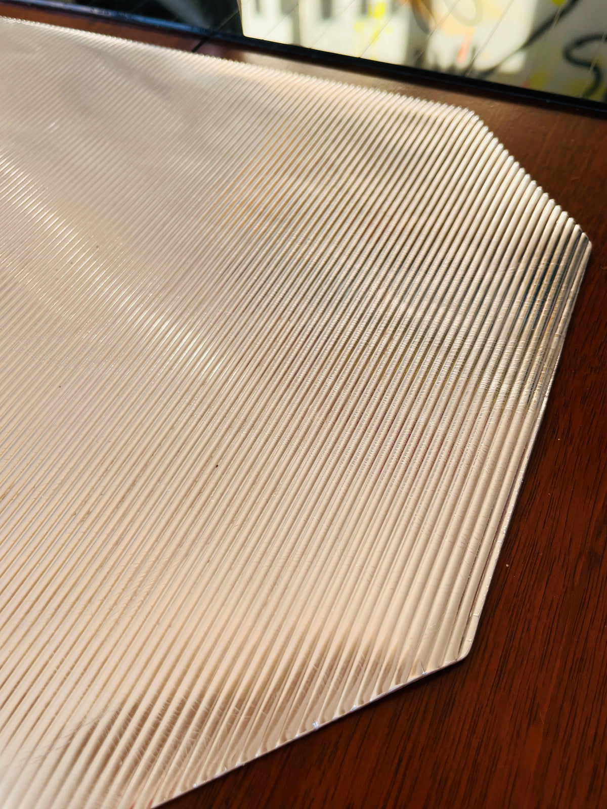 Vintage Silver Vinyl Placemats