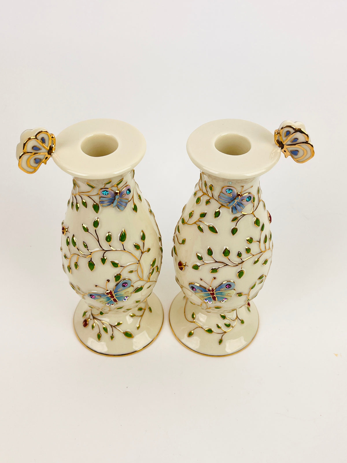 Vintage Lenox Teapot, Candle Holder, Salt & Pepper Set
