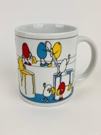80s Vintage Painted Eggs Mug