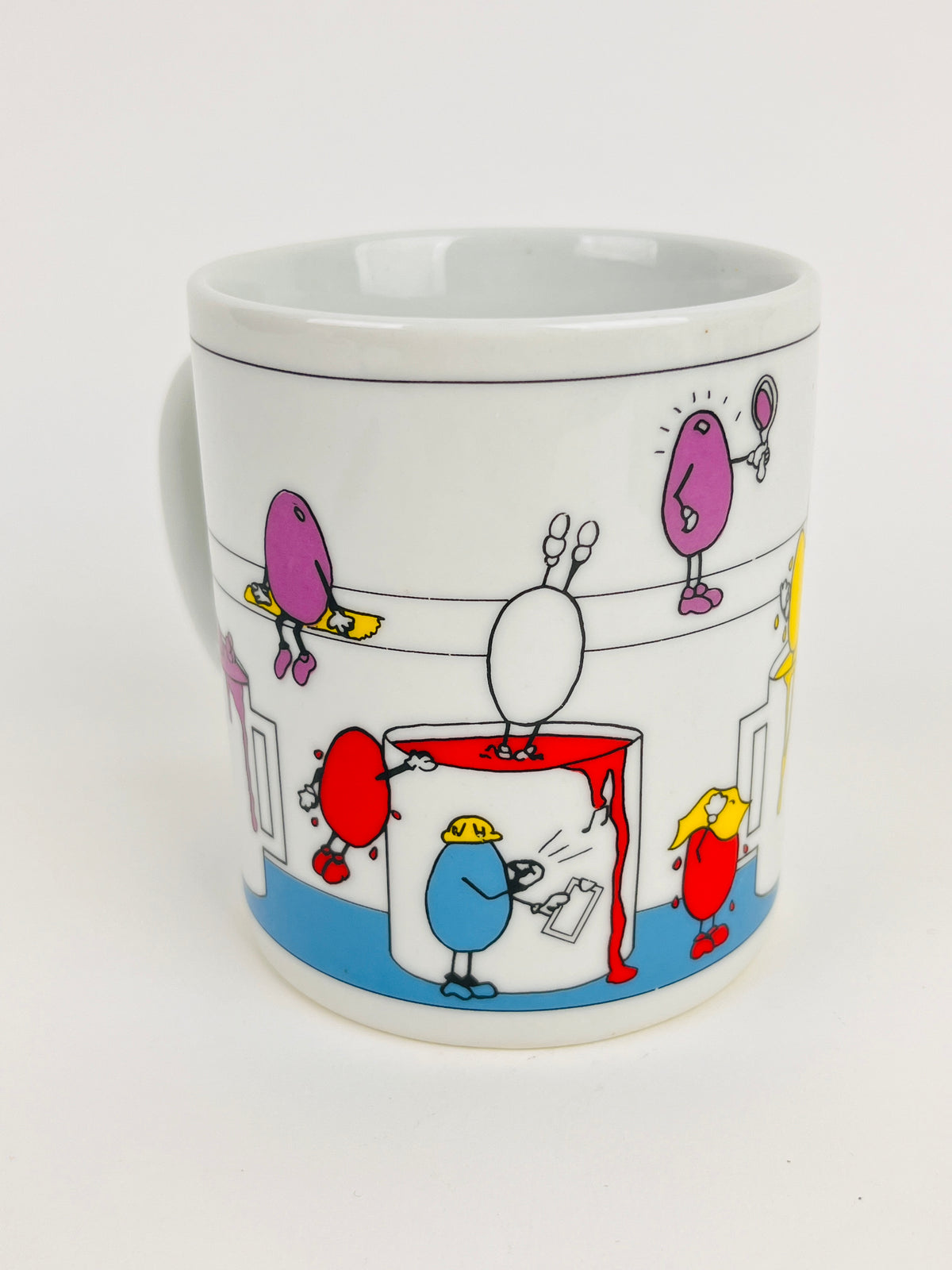 80s Vintage Painted Eggs Mug