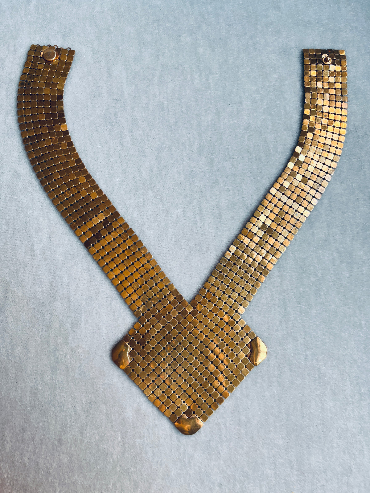 Vintage Metal Mesh Necklace