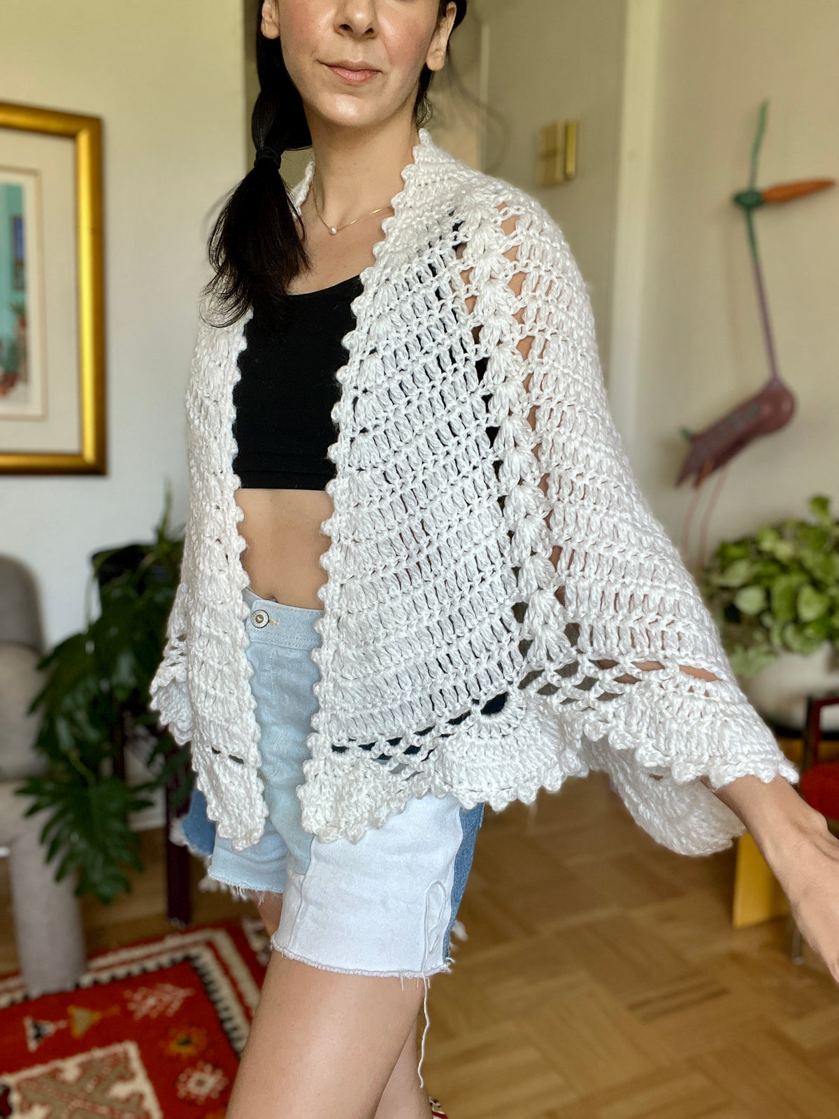 Vintage Knit Cape