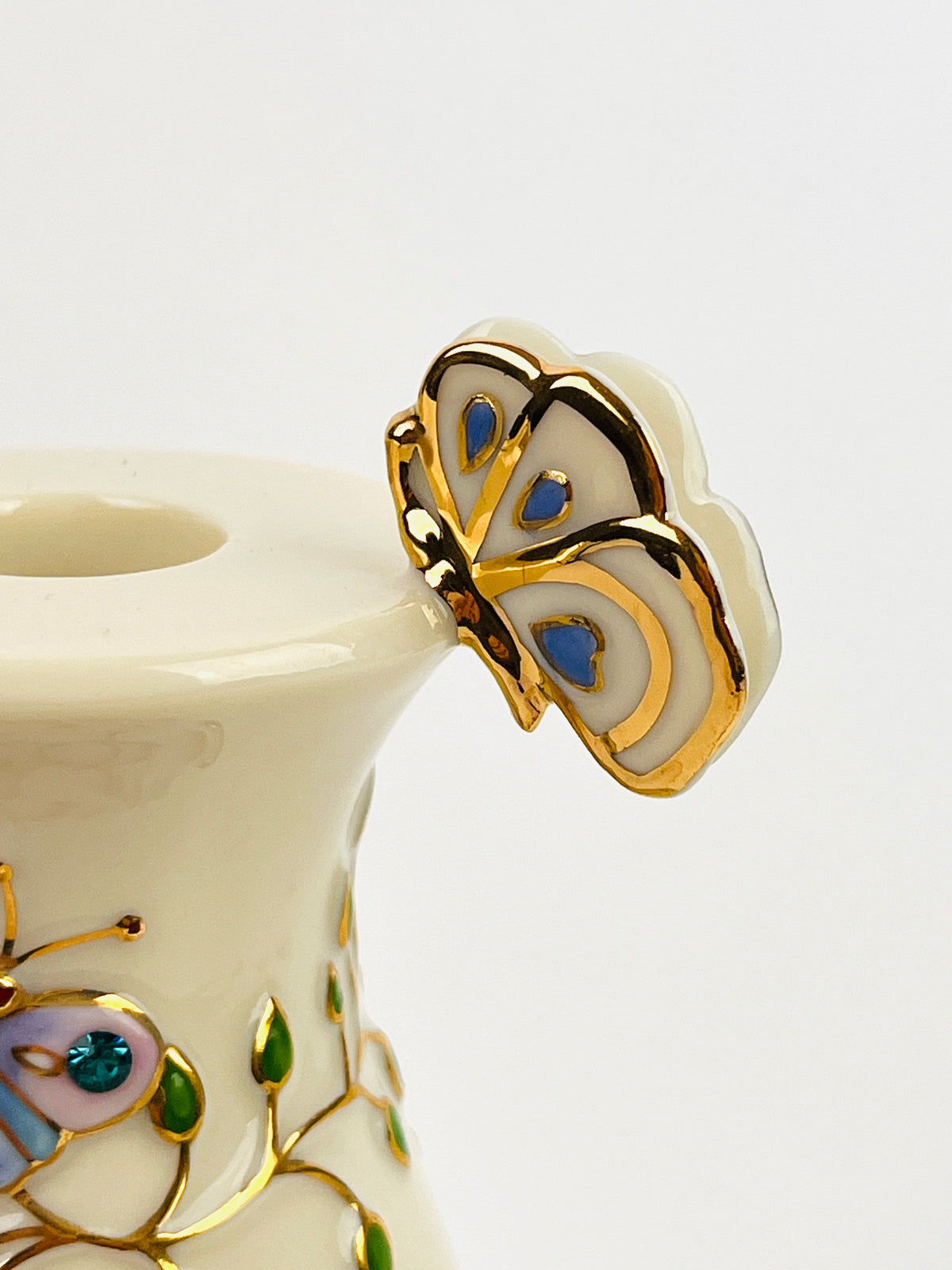 Vintage Lenox Teapot, Candle Holder, Salt & Pepper Set