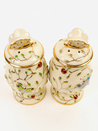 Vintage Lenox Teapot, Candle Holder, Salt & Pepper Set