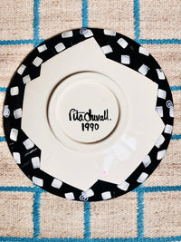 Postmodern Memphis Style Platter by Rita Duvall, 1990