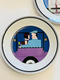 Postmodern Porcelain Canapé Plates - 5pc