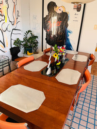 Vintage Silver Vinyl Placemats