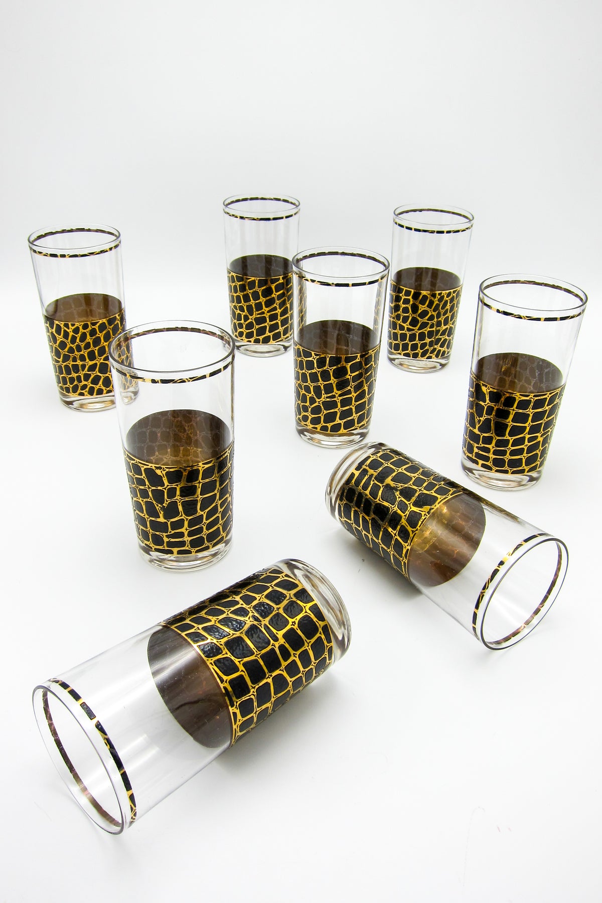 Rare 22k Gold Alligator Highballs