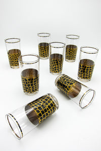 Rare 22k Gold Alligator Highballs