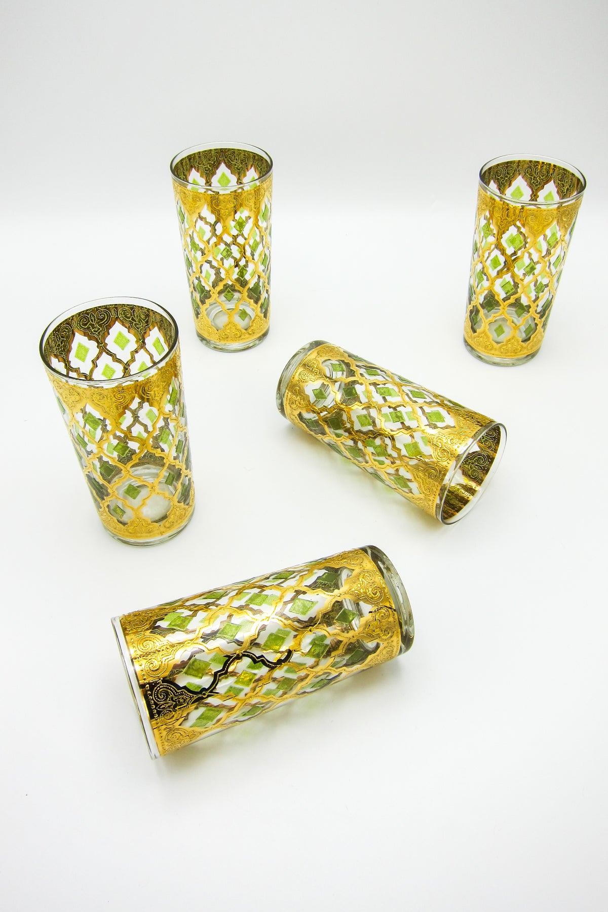 Vintage 22k Gold-Plated Culver Highballs