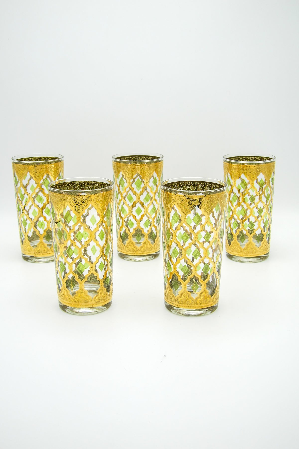 Vintage 22k Gold-Plated Culver Highballs