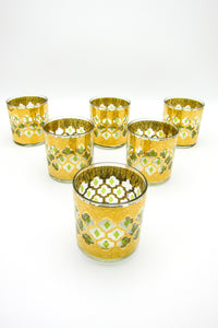 Vintage 22k Gold-Plated Culver Rocks Glasses