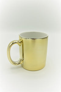 Vintage 22K Gold-Plated Ceramic Mug