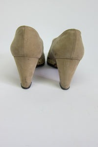 Vintage 1960s Snakeskin & Suede Pumps by Herbert Levine
