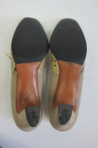 Vintage 1960s Snakeskin & Suede Pumps by Herbert Levine
