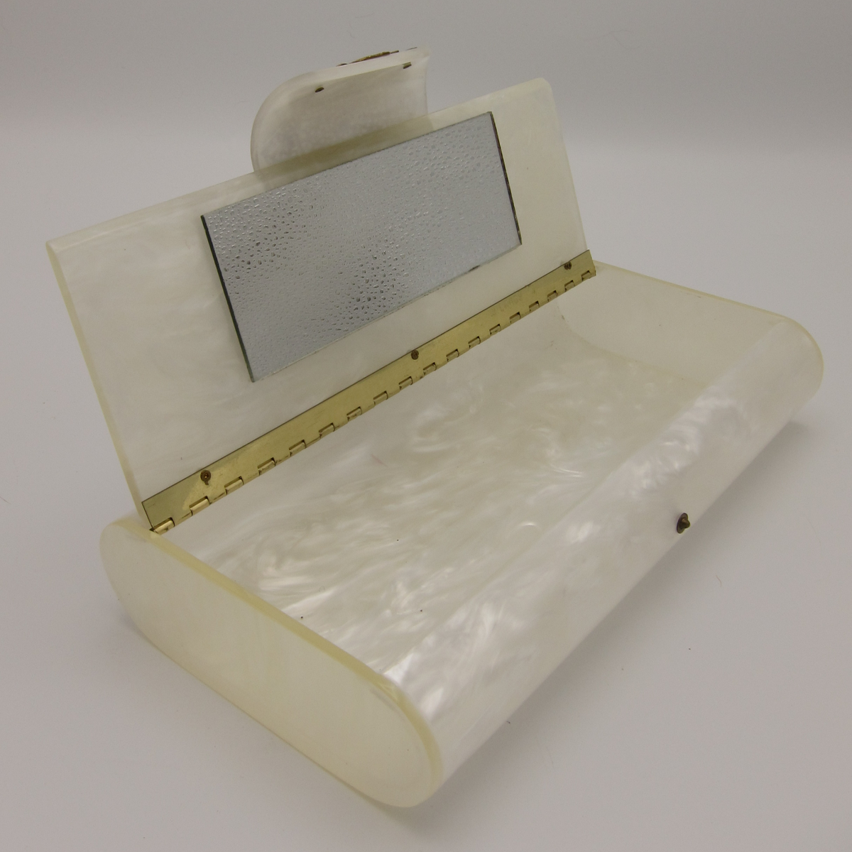 Vintage White Lucite Clutch by Willardy