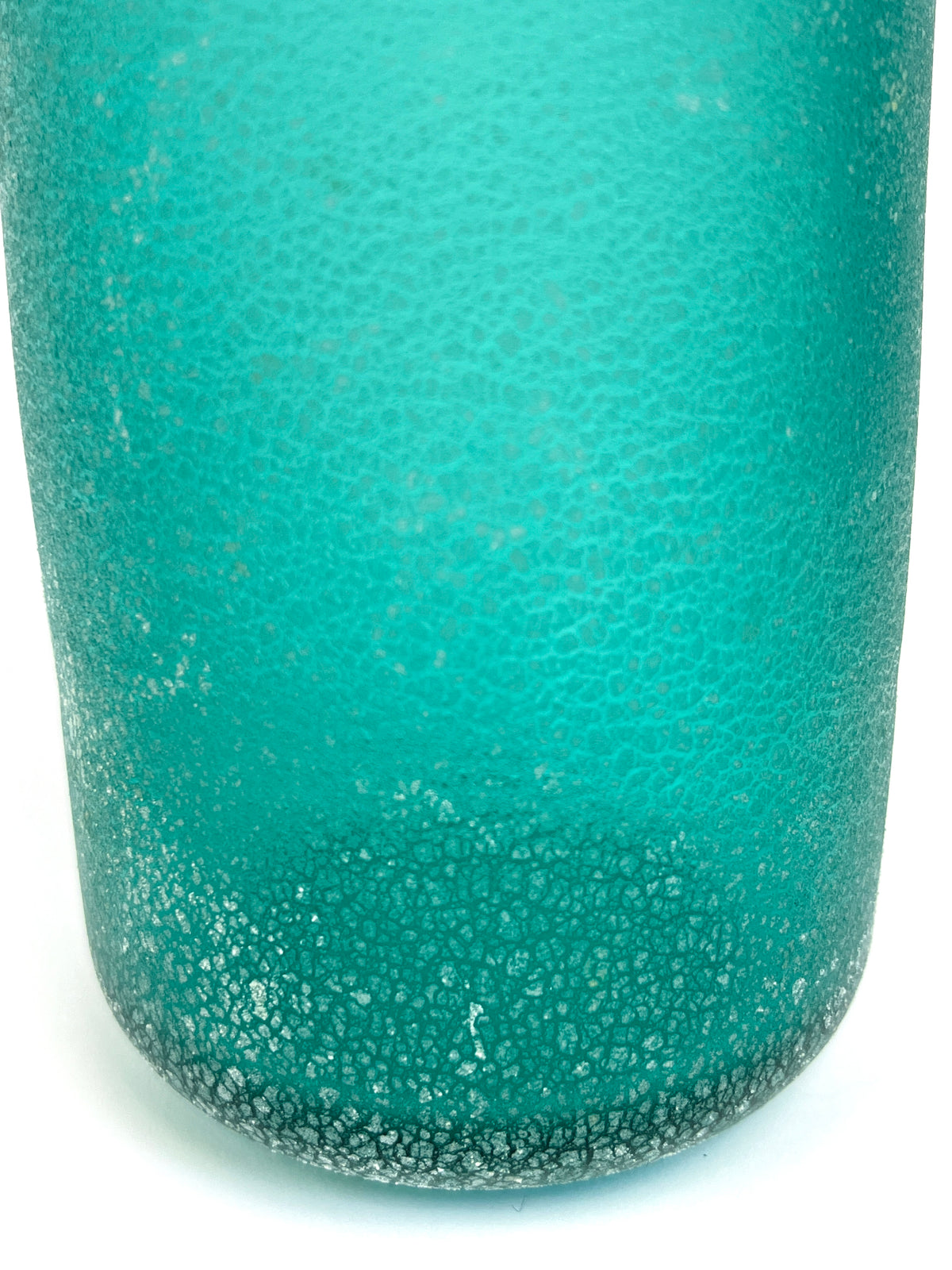 Vintage Signed Alfredo Barbini Murano Scavo Glass Decanter / Bottle - Italy