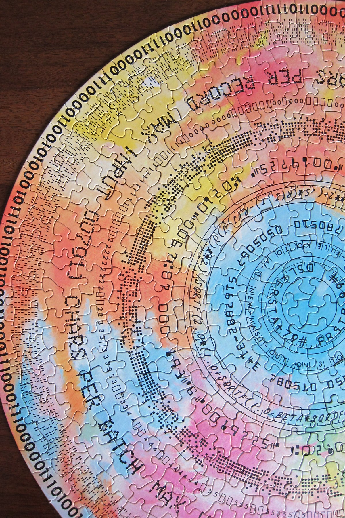 Computer Talk Circular Jigsaw Puzzle Springbok 1965