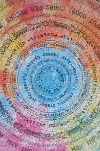 Computer Talk Circular Jigsaw Puzzle Springbok 1965 1